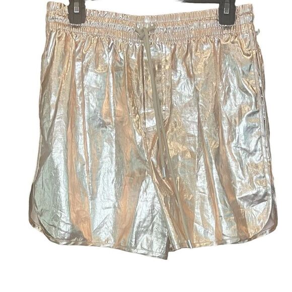 A.L.C. Ryder Linen Metallic Womens Shorts in Rose Gold NWOT Size Small - Picture 4 of 8